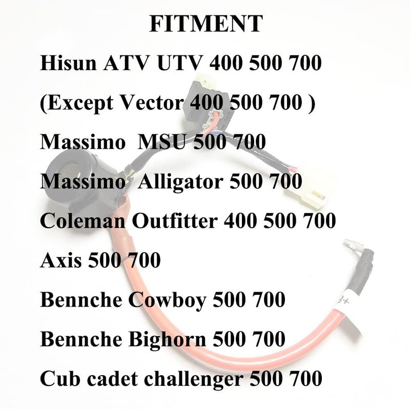 Chikia Hisun 500 Starter Solenoid Relay Replacement for Hisun 400 500 700 ATV UTV,Massimo MSU 500 700 Axis 500 700 Coleman UT400,Bennche,Cub Cadet - Image 5